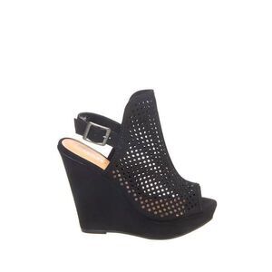 CHINESE LAUNDRY Women’s Black Magnolia Wedge Platform Slingback Sandals Size 9.5